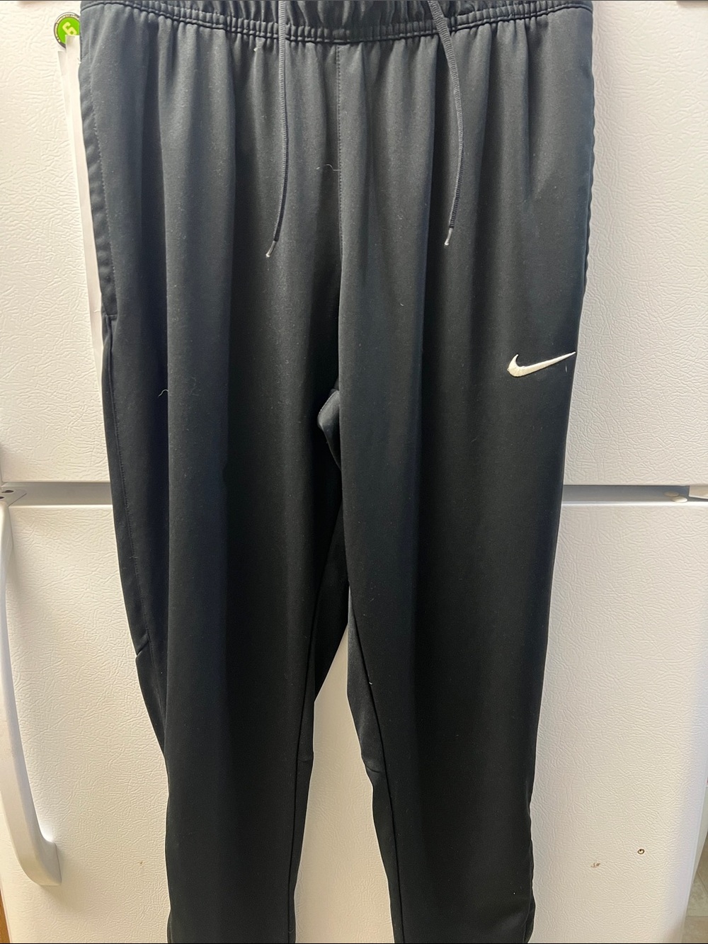 Nike Black womens' Jogger Pants with White Swoosh